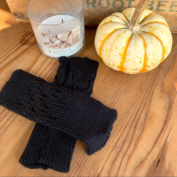 ✨OPEN WEAVE KNIT HAND ARM WARMER/FINGERLESS GLOVES W/THUMBHOLES - Picture 2 of 4